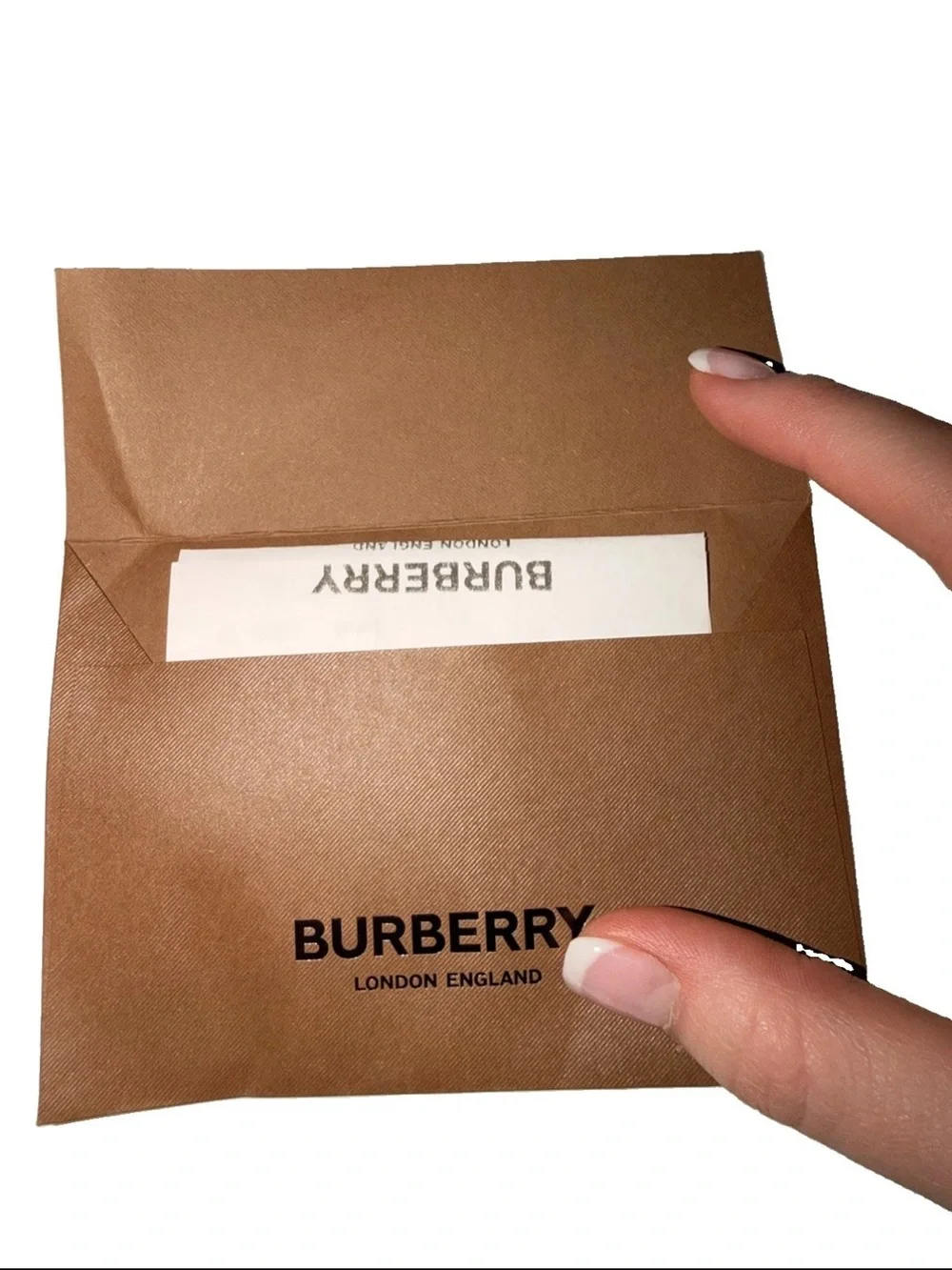 Burberry Tan Nova Check Belt with Silver 'B' Buckle